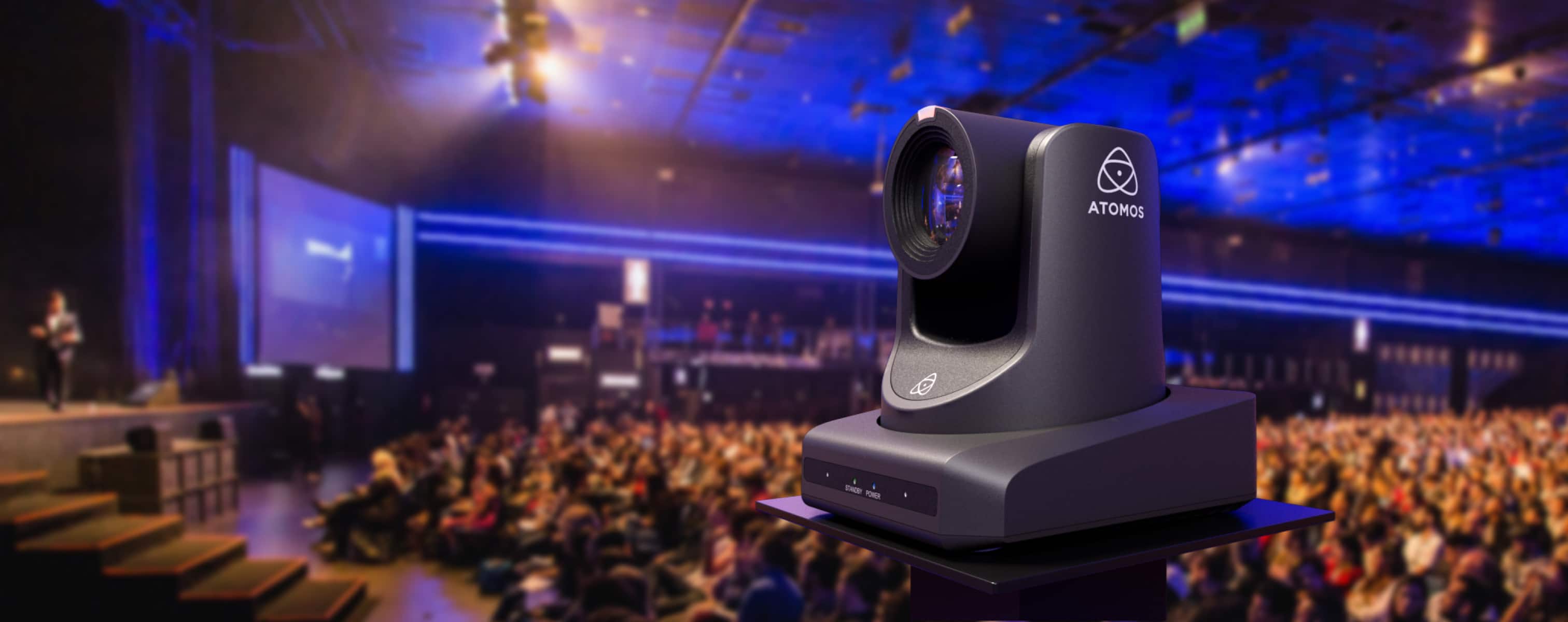 Atomos A-Eye HD-20X při živé produkci v sále