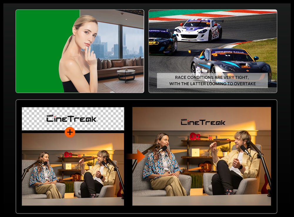 CineTreak Stream 1 – Chroma key, luma key a DSK
