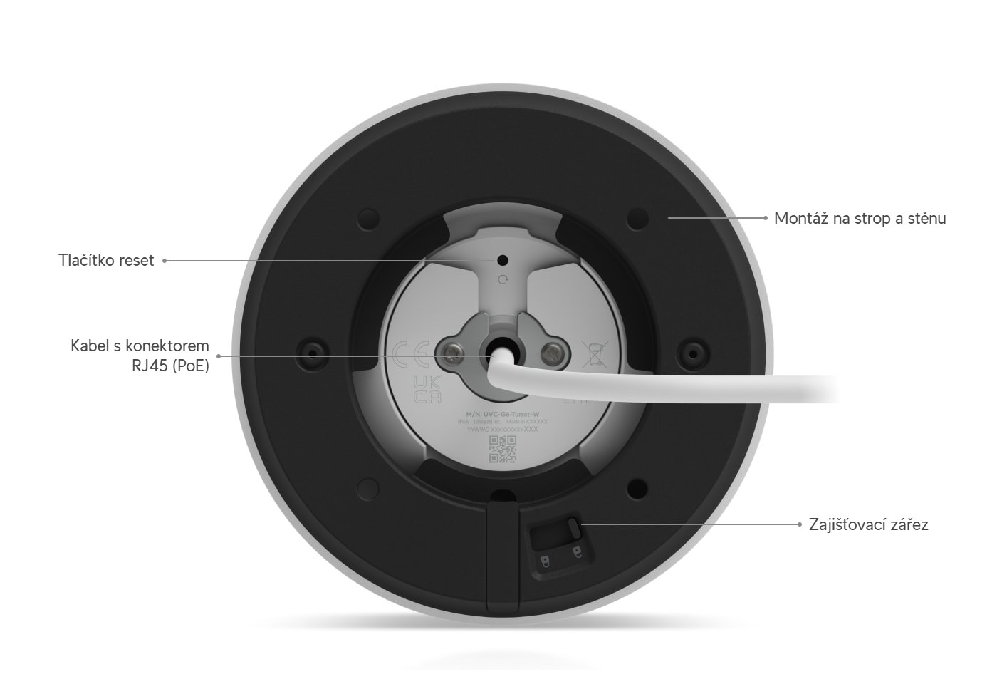 Ubiquiti UniFi Protect G6 Turret, bílá