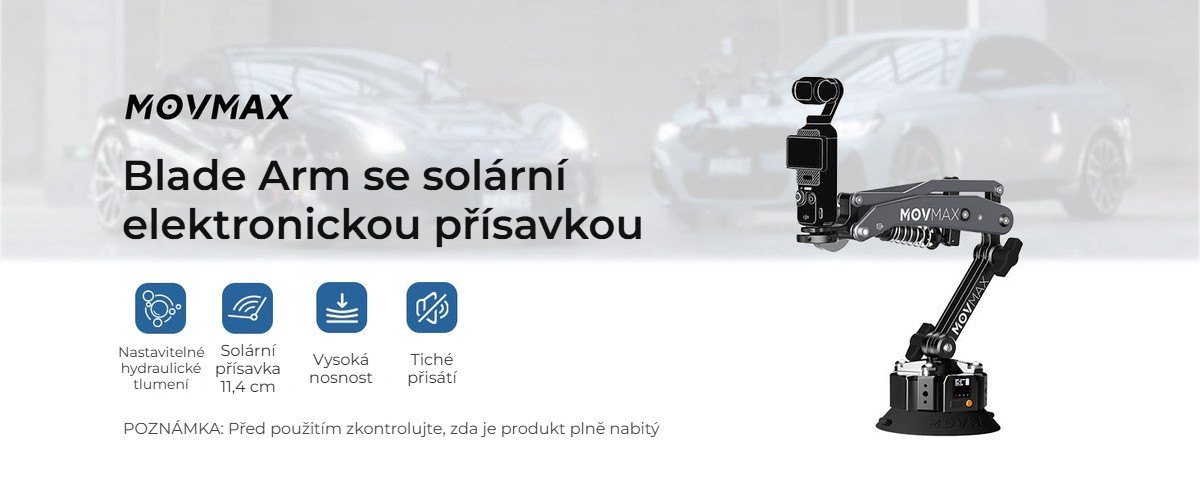 Blade Arm se solární přísavkou