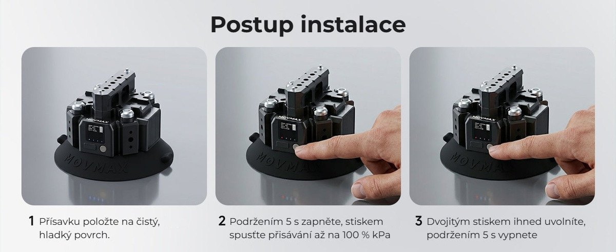 Instalace ve třech krocích