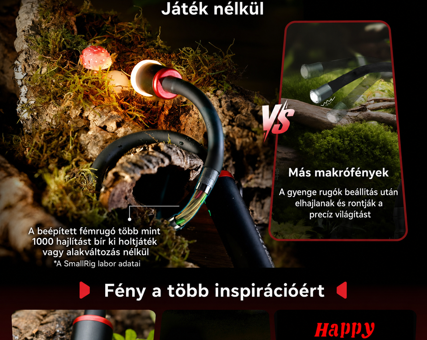 SmallRig RM 03 – magyar infografika, 3. rész