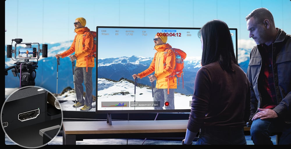 Proměňte iPhone v synchronizovanou produkční kameru – HDMI monitoring na place