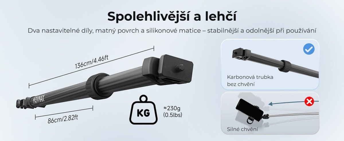 Spolehlivější a lehčí