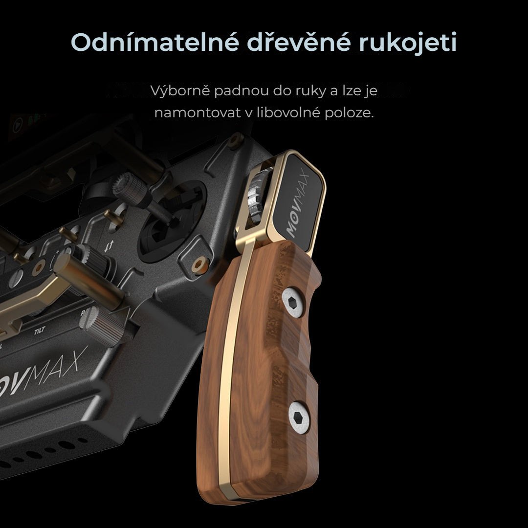 Odnímatelné dřevěné rukojeti