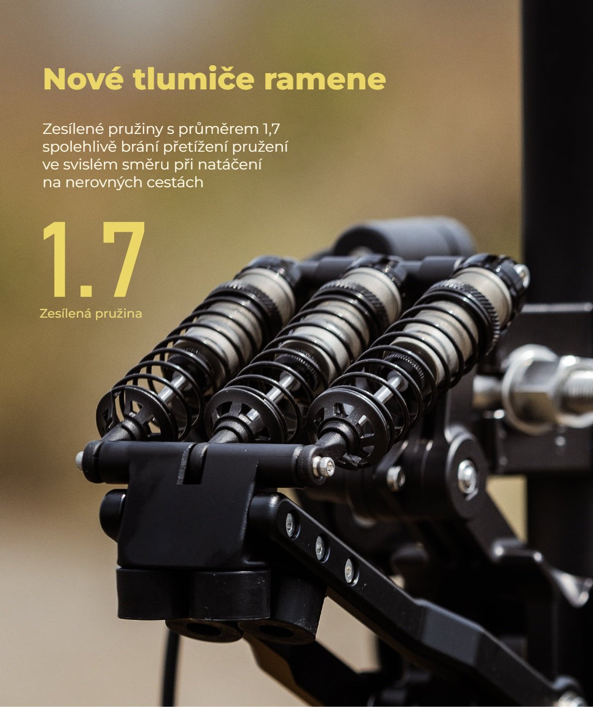Nové tlumiče ramene