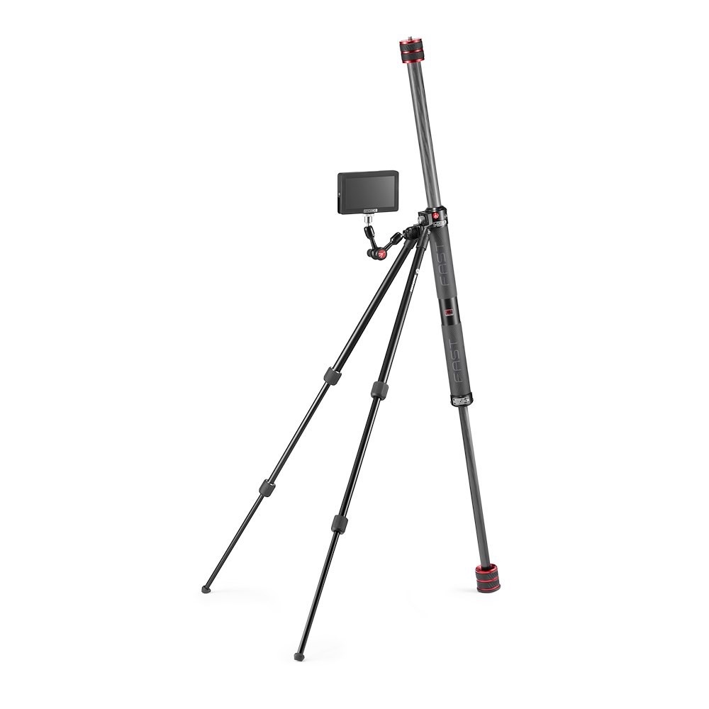 Gim-Pod s volitelným ramenem Micro Arm a monitorem na GimBoomu