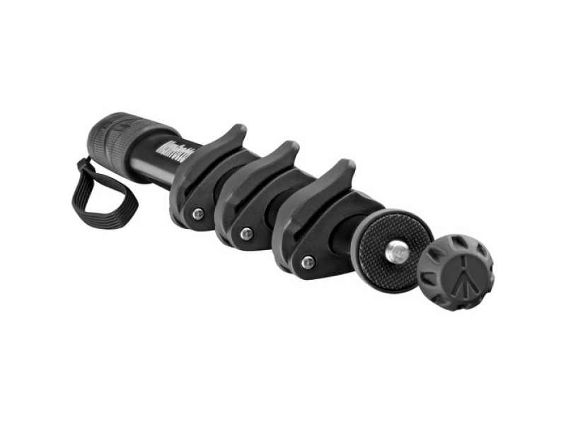 Manfrotto Compact Xtreme MPCOMPACT-BK s oddělenou gumovou patkou jako ukázka kompatibility