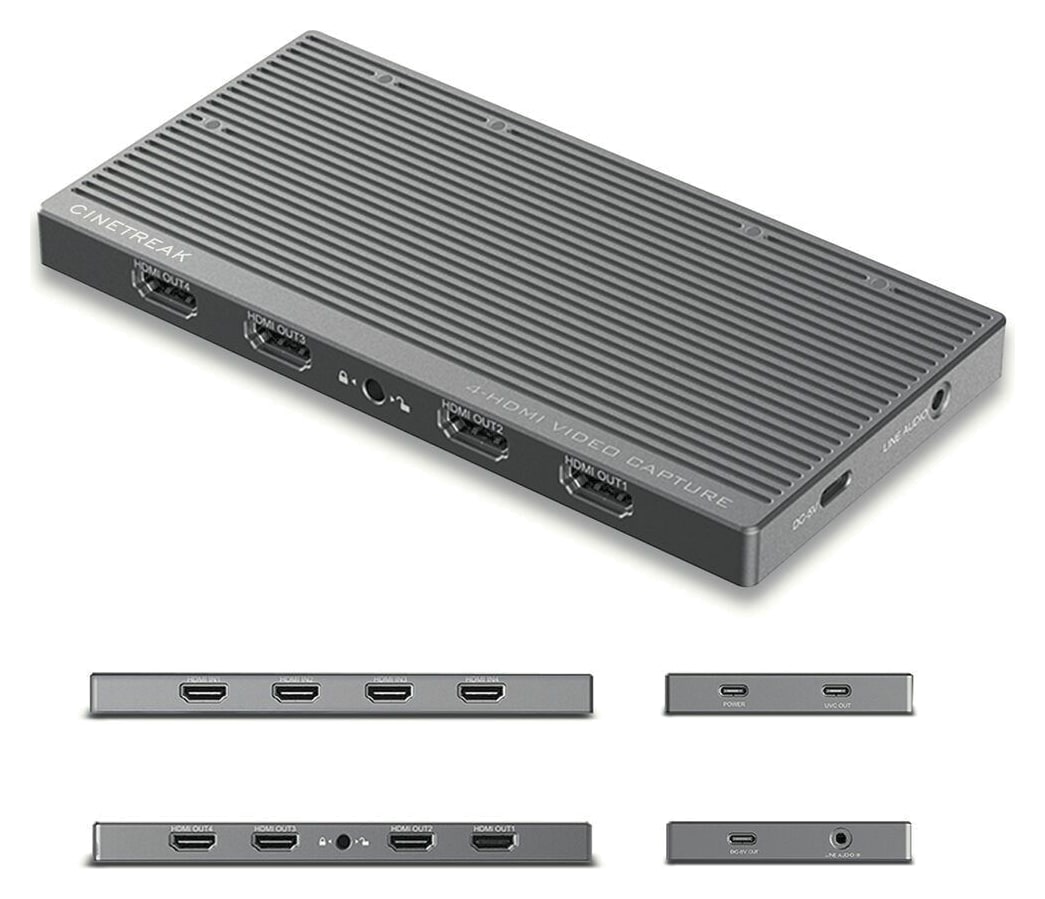Čtyři zdroje HDMI přes jeden kabel USB-C – Všechny konektory na první pohled