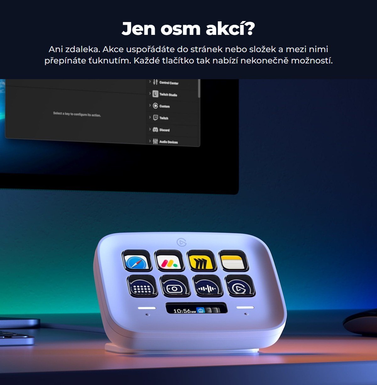 Víc než osm akcí