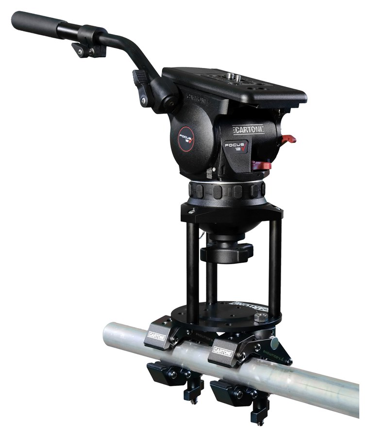 Cartoni AH905 svěrka na zábradlí pro hlavy s miskou 75/100 mm – Na trubce