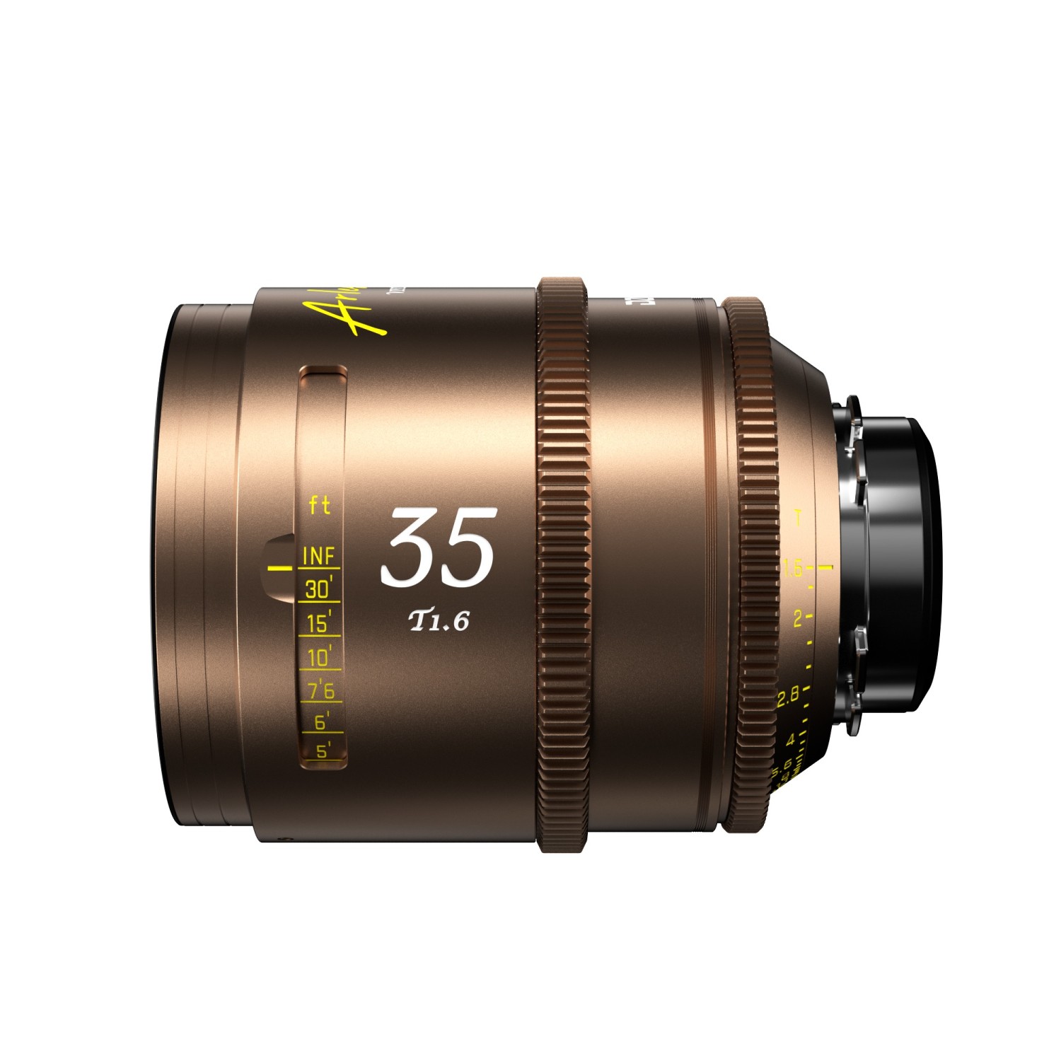 DZOFILM Arles Lustre 35mm T1.6 PL mount Metric Desert Gold