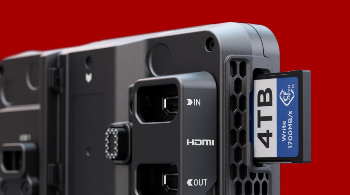 Karta CFexpress Type B v monitoru Atomos Ninja RAW