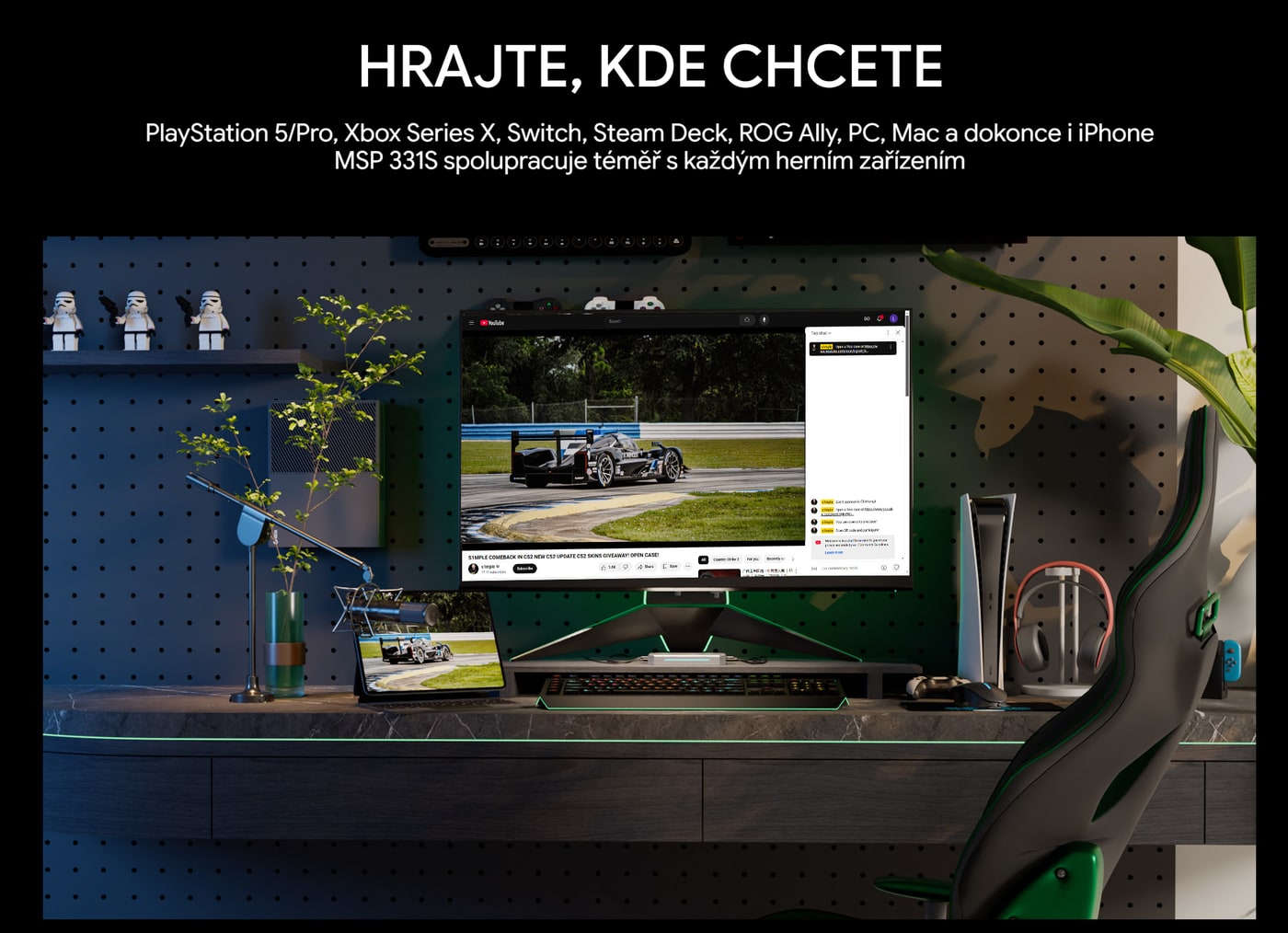 Záznam z konzolí, handheldů i počítačů