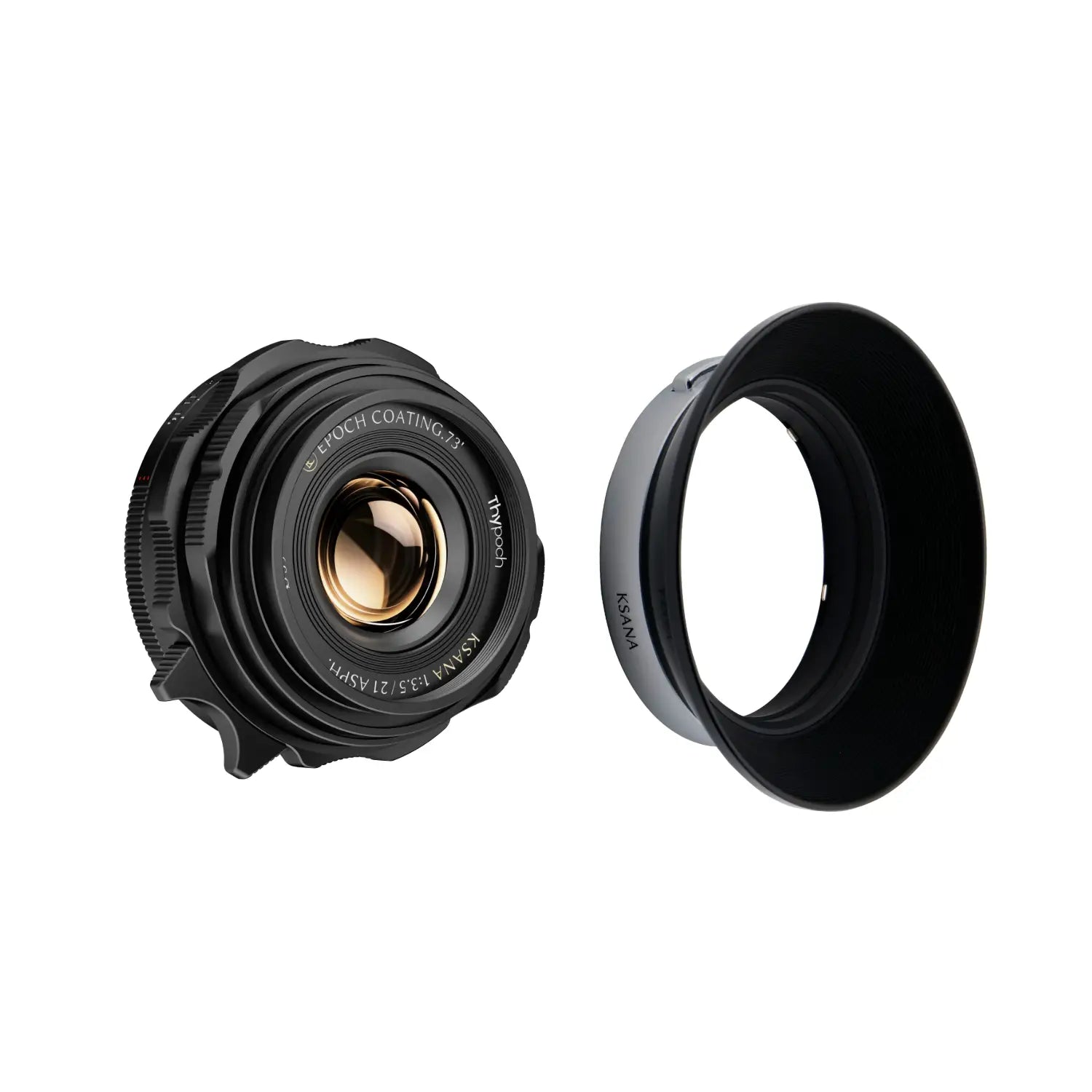 Thypoch Ksana 21 mm f/3,5 ASPH. pro Leica M se sluneční clonou – černý