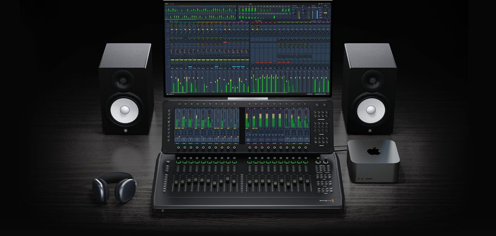 Blackmagic Design Fairlight Live Audio Panel 20 – Kanálové moduly a dotykové displeje