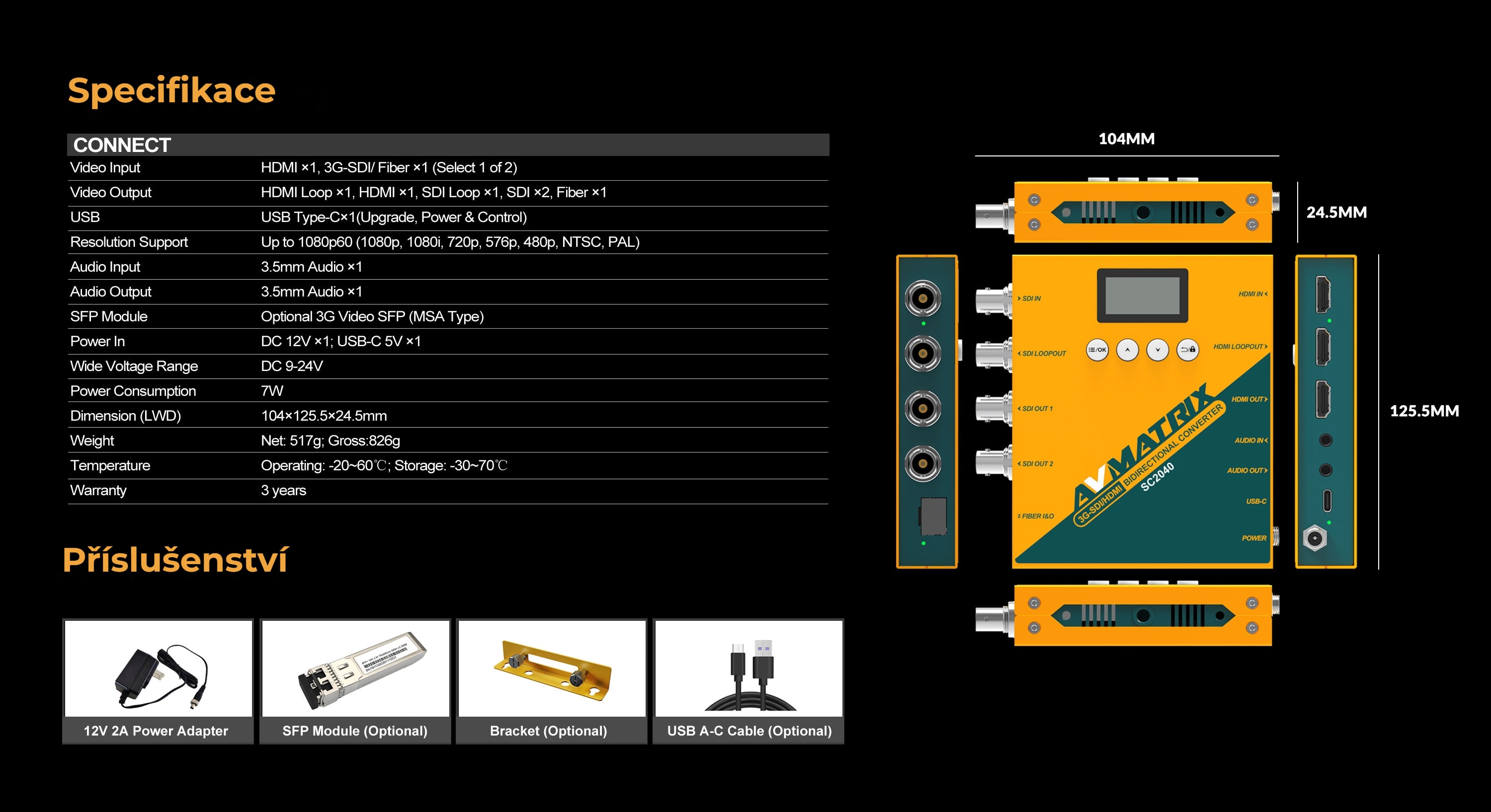AVMATRIX SC2040 TX
