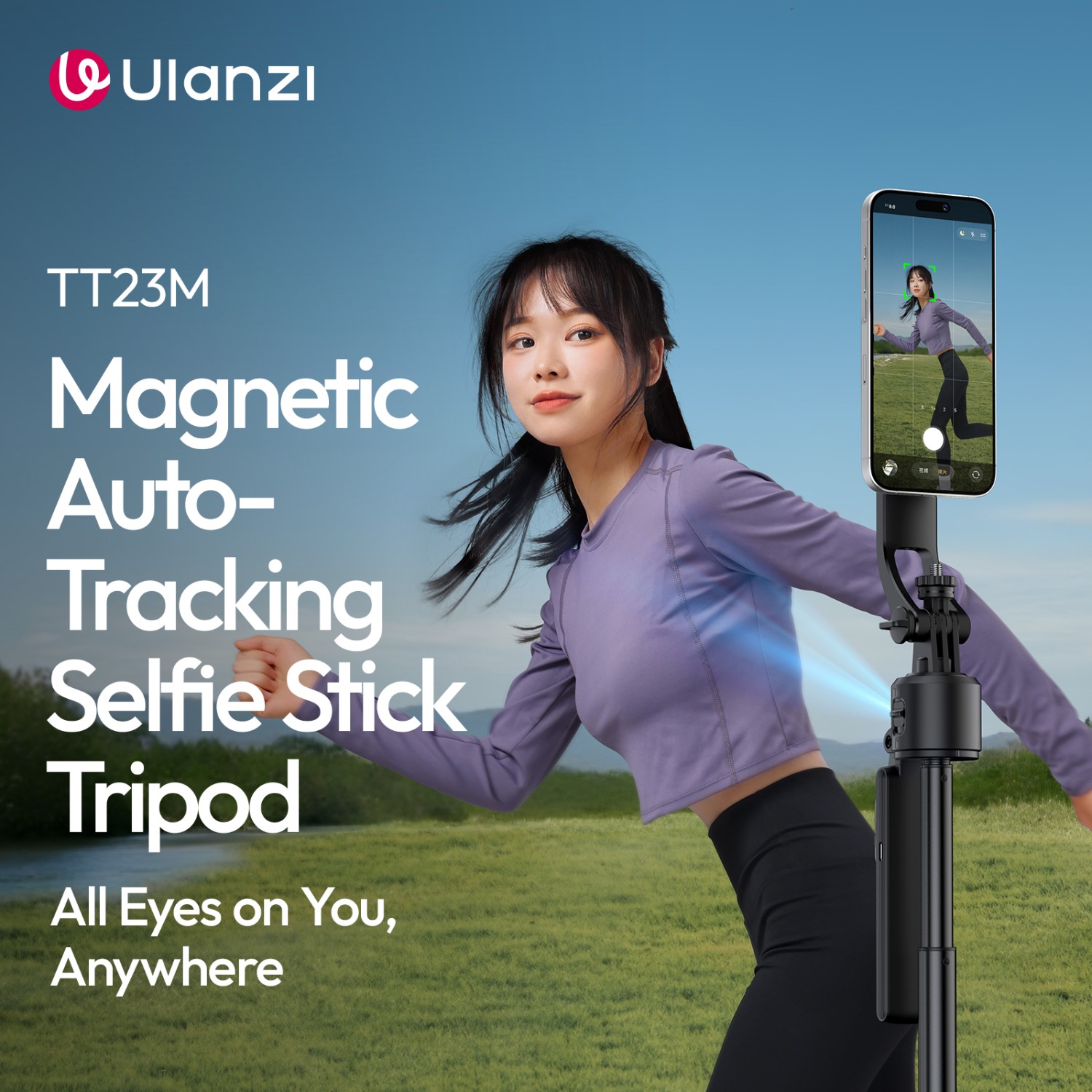 Ulanzi TT23 – magnetický stativ s automatickým sledováním