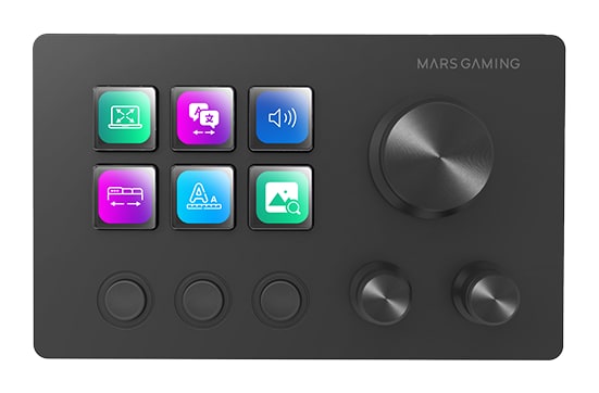 Mars Gaming MSD-TWO – 6 přizpůsobitelných LCD kláves