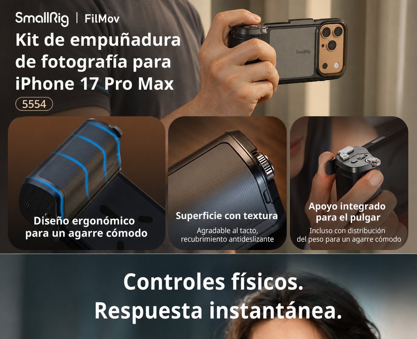 SmallRig FilMov Photography Grip Kit 5554 - parte en espanol 4 de 15