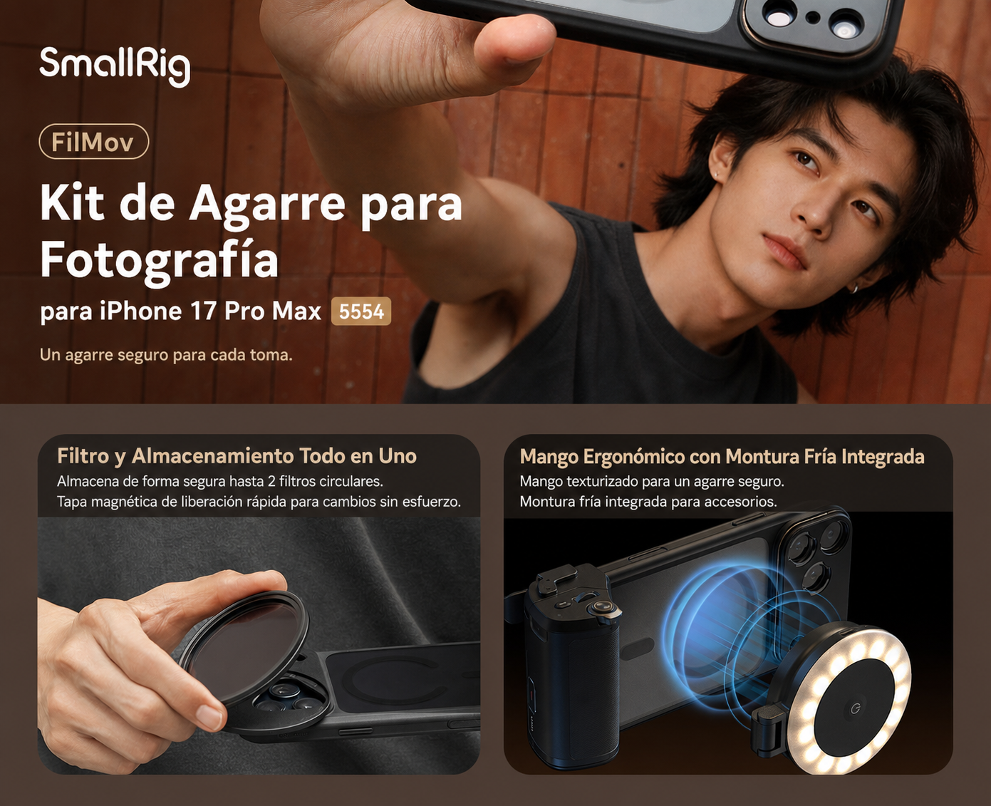 SmallRig FilMov Photography Grip Kit 5554 - parte en espanol 9 de 15