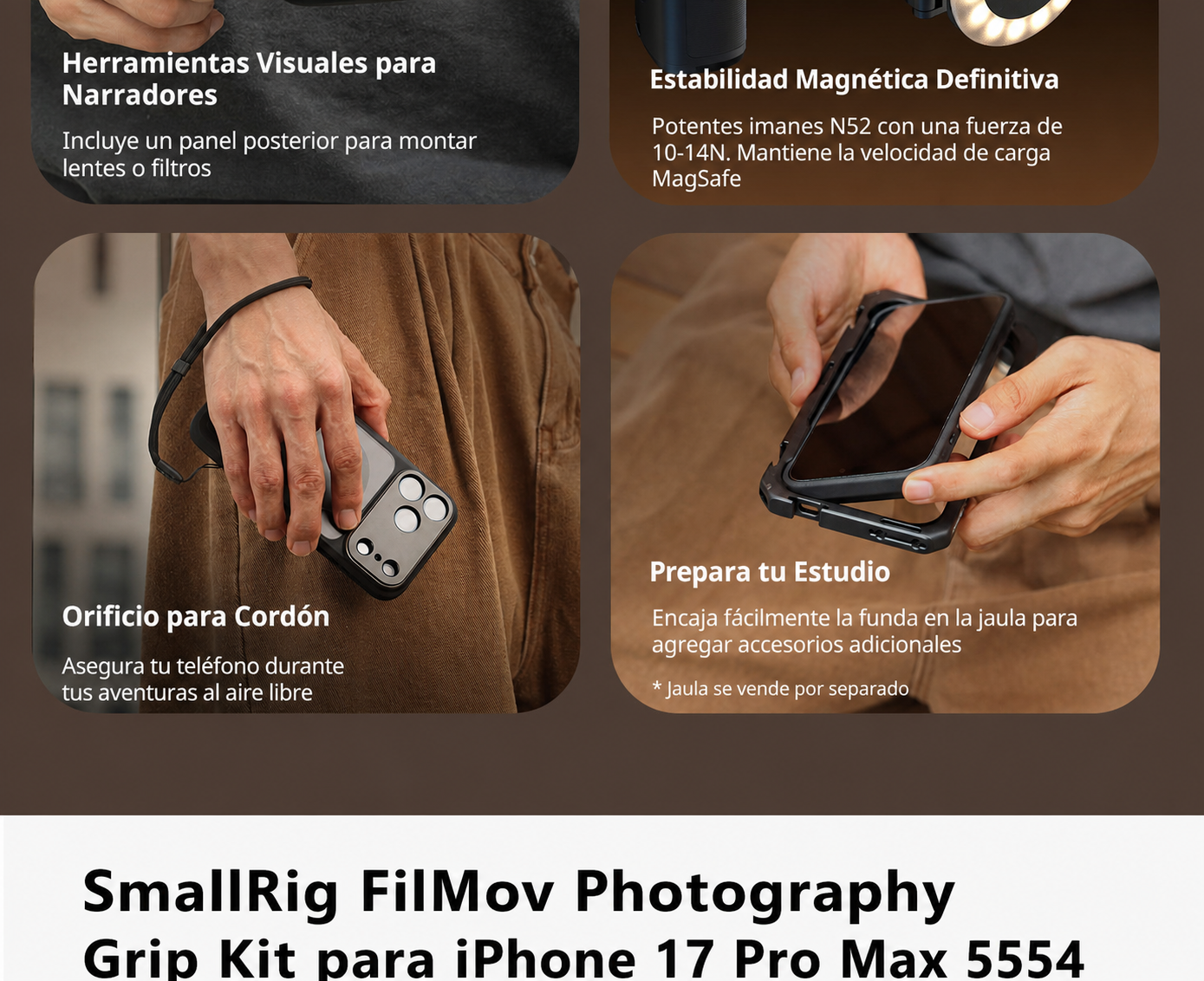 SmallRig FilMov Photography Grip Kit 5554 - parte en espanol 10 de 15