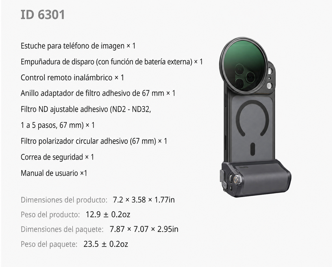SmallRig FilMov Photography Grip Kit 5554 - parte en espanol 15 de 15