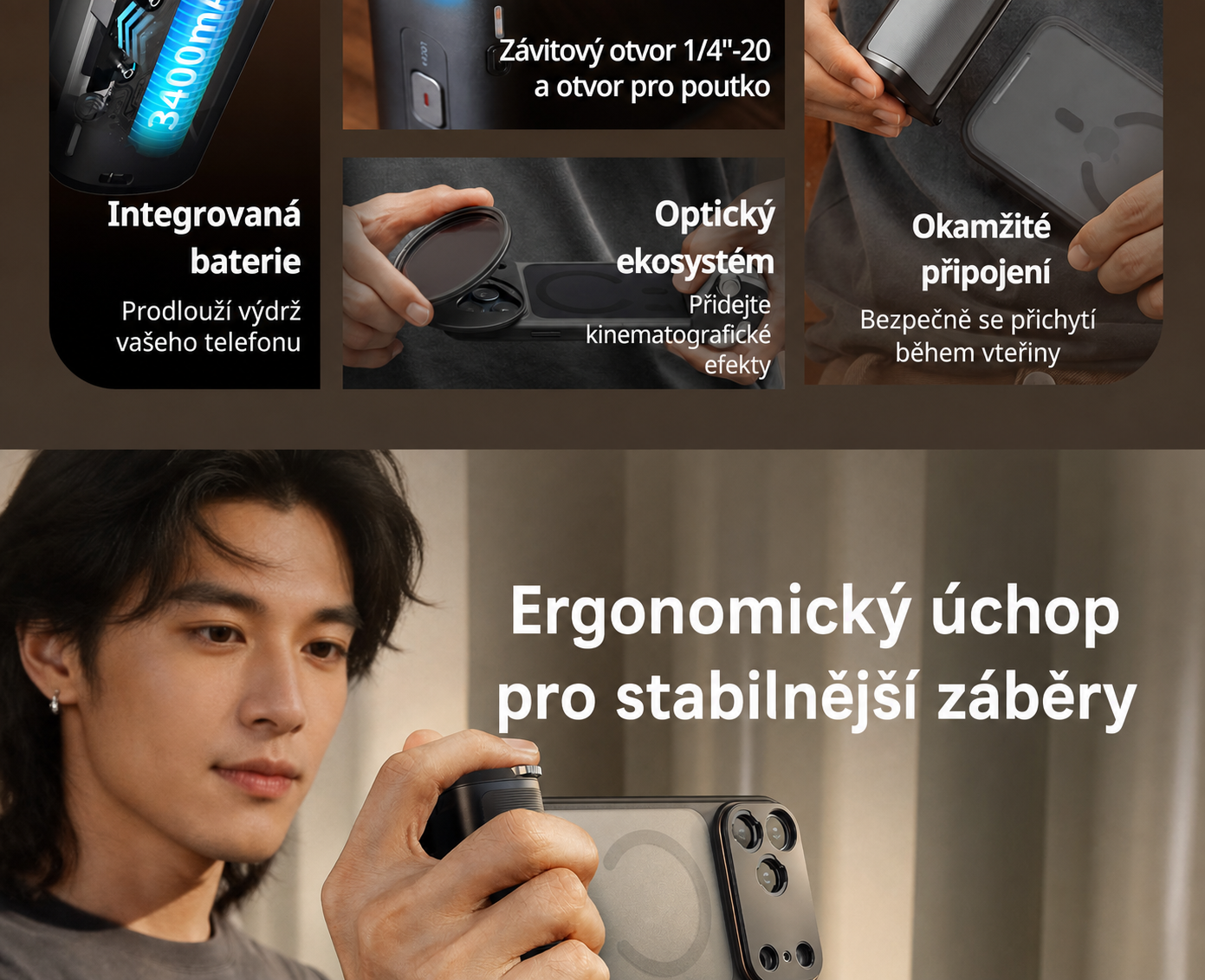 SmallRig FilMov Photography Grip Kit 5554 – česká část 3 z 15