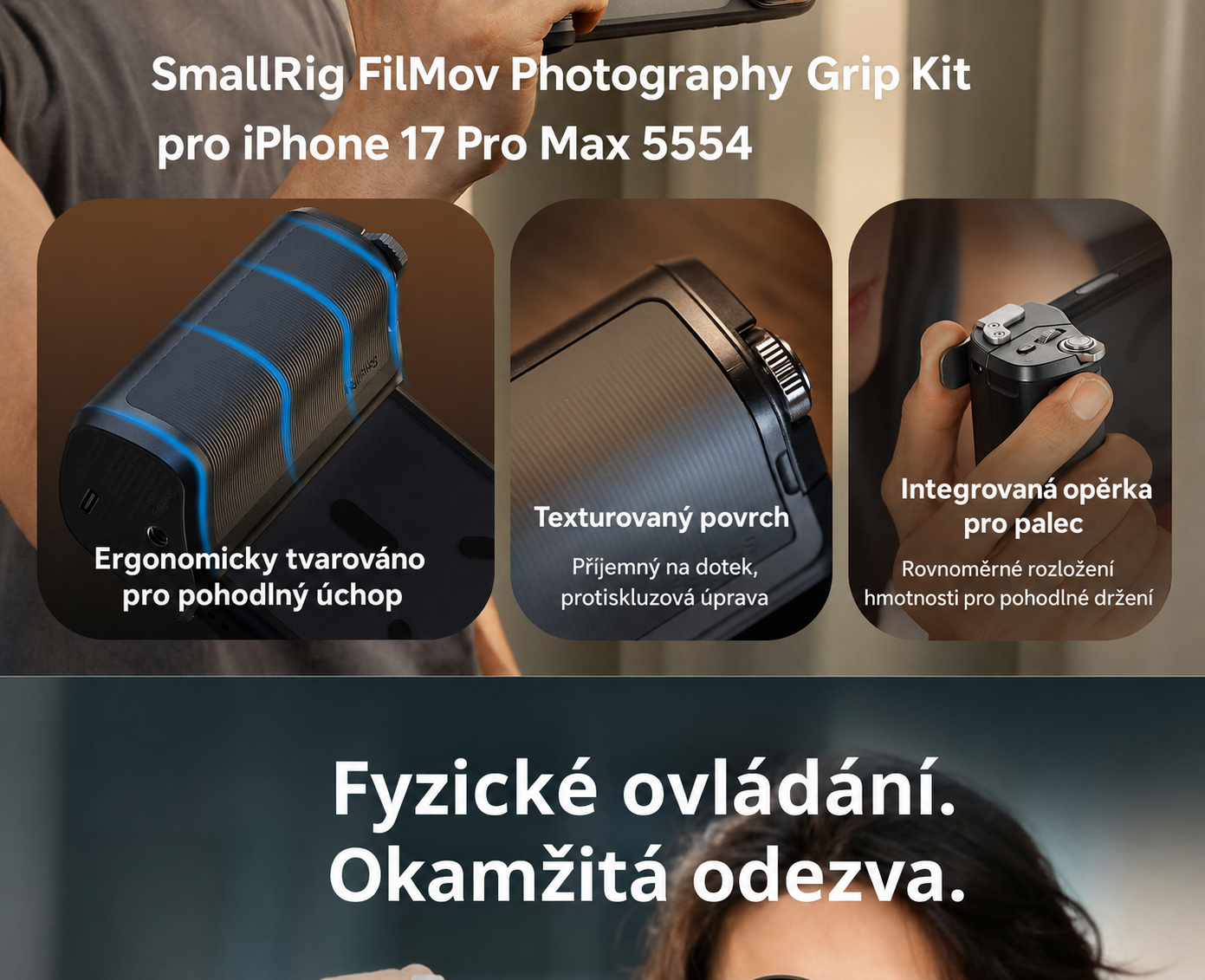 SmallRig FilMov Photography Grip Kit 5554 – česká část 4 z 15