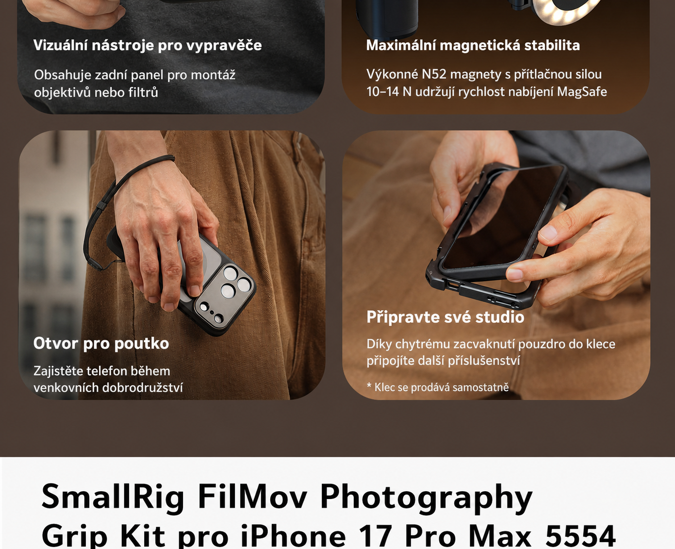 SmallRig FilMov Photography Grip Kit 5554 – česká část 10 z 15