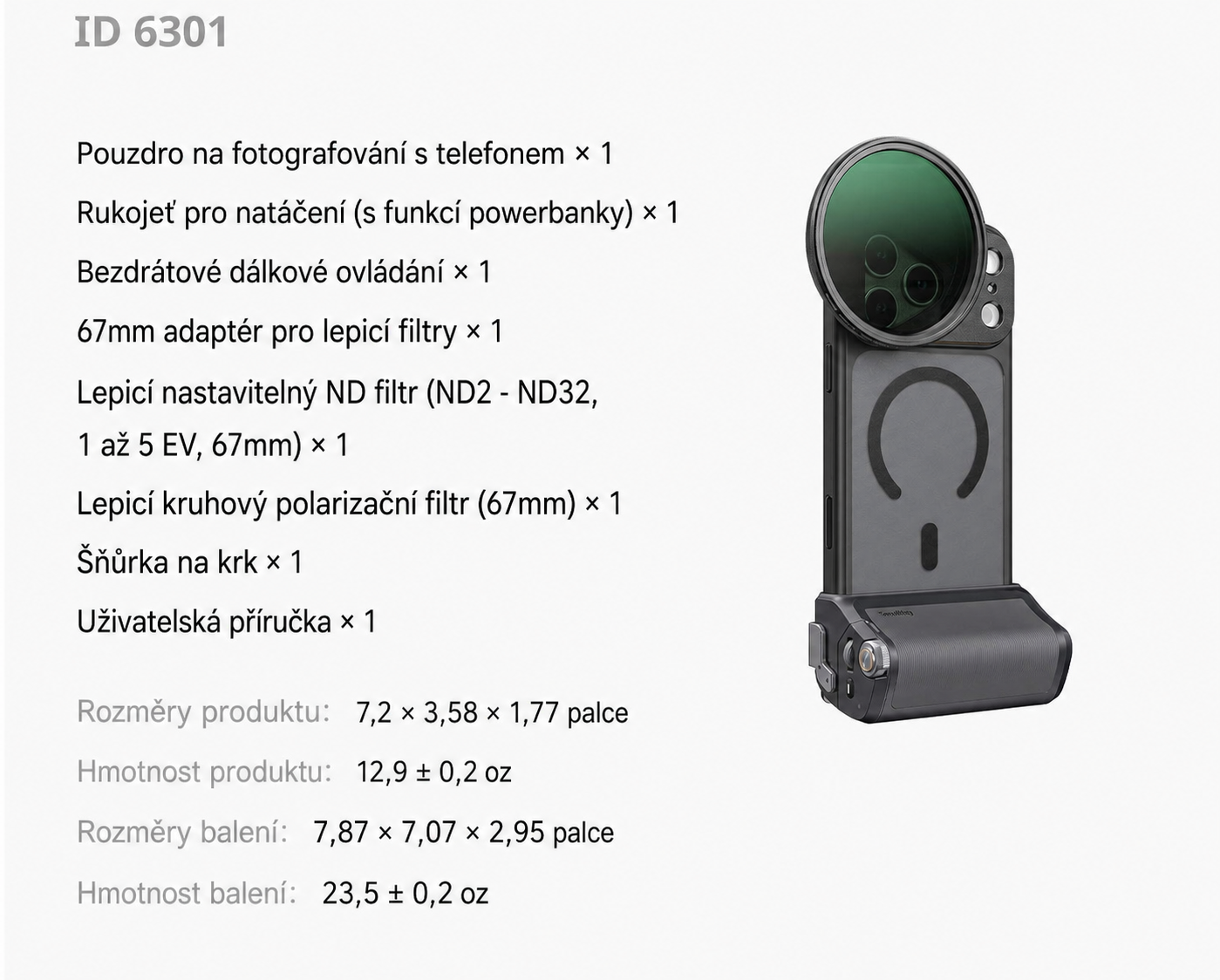 SmallRig FilMov Photography Grip Kit 5554 – česká část 15 z 15