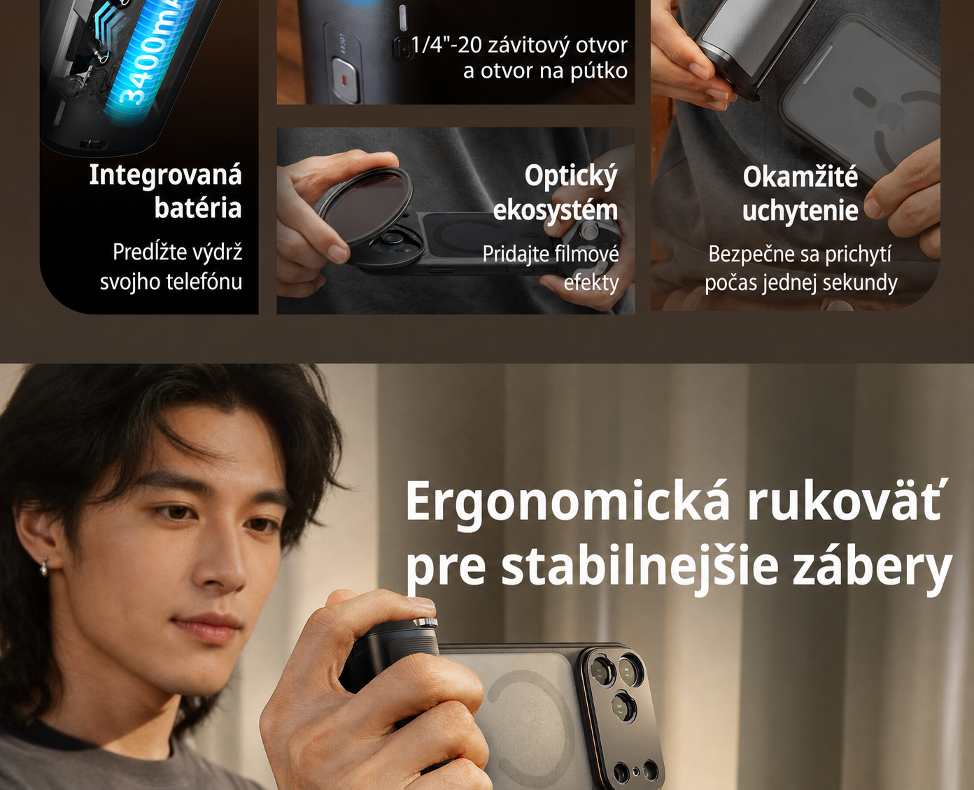 SmallRig FilMov Photography Grip Kit 5554 – slovenská časť 3 z 15