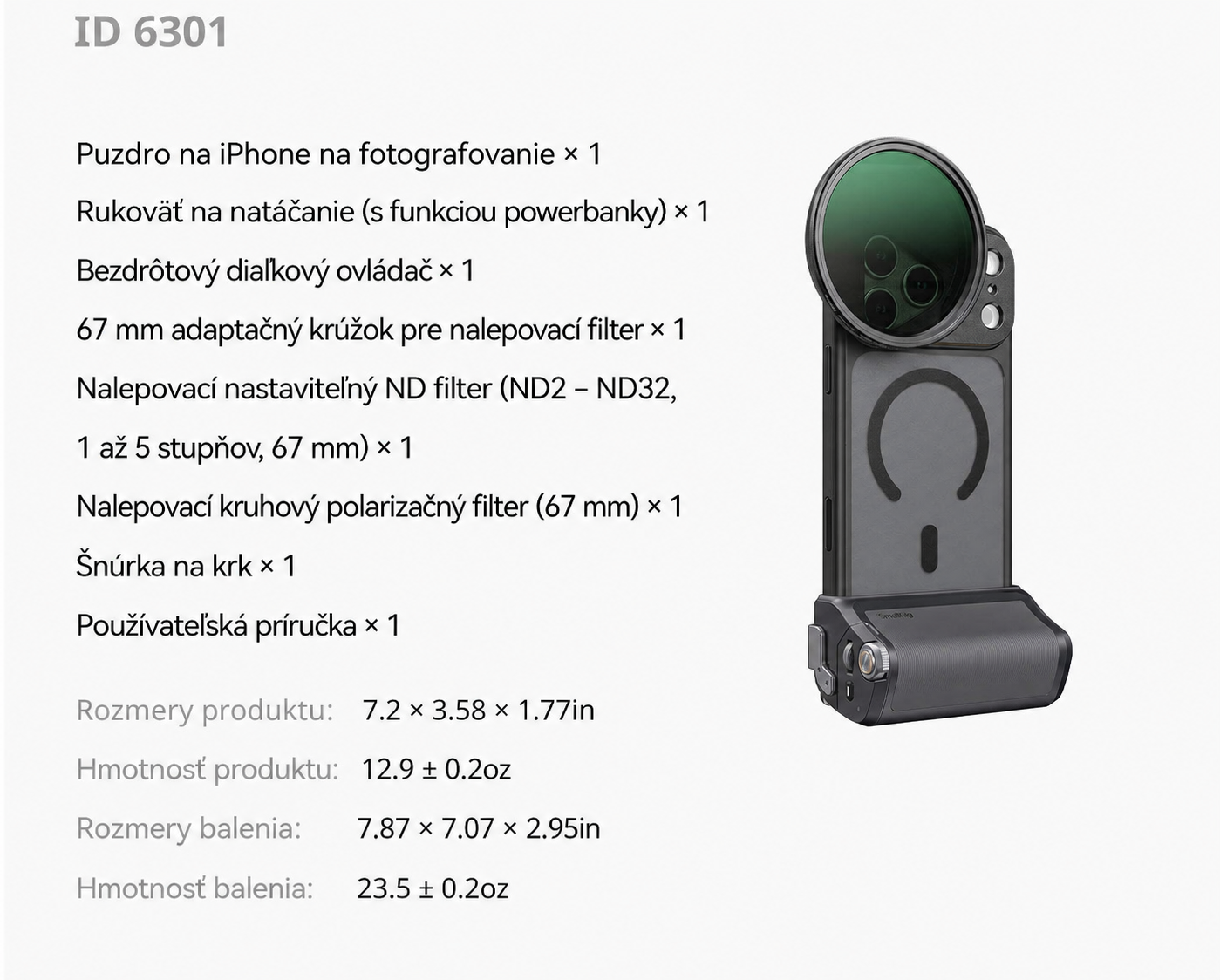 SmallRig FilMov Photography Grip Kit 5554 – slovenská časť 15 z 15