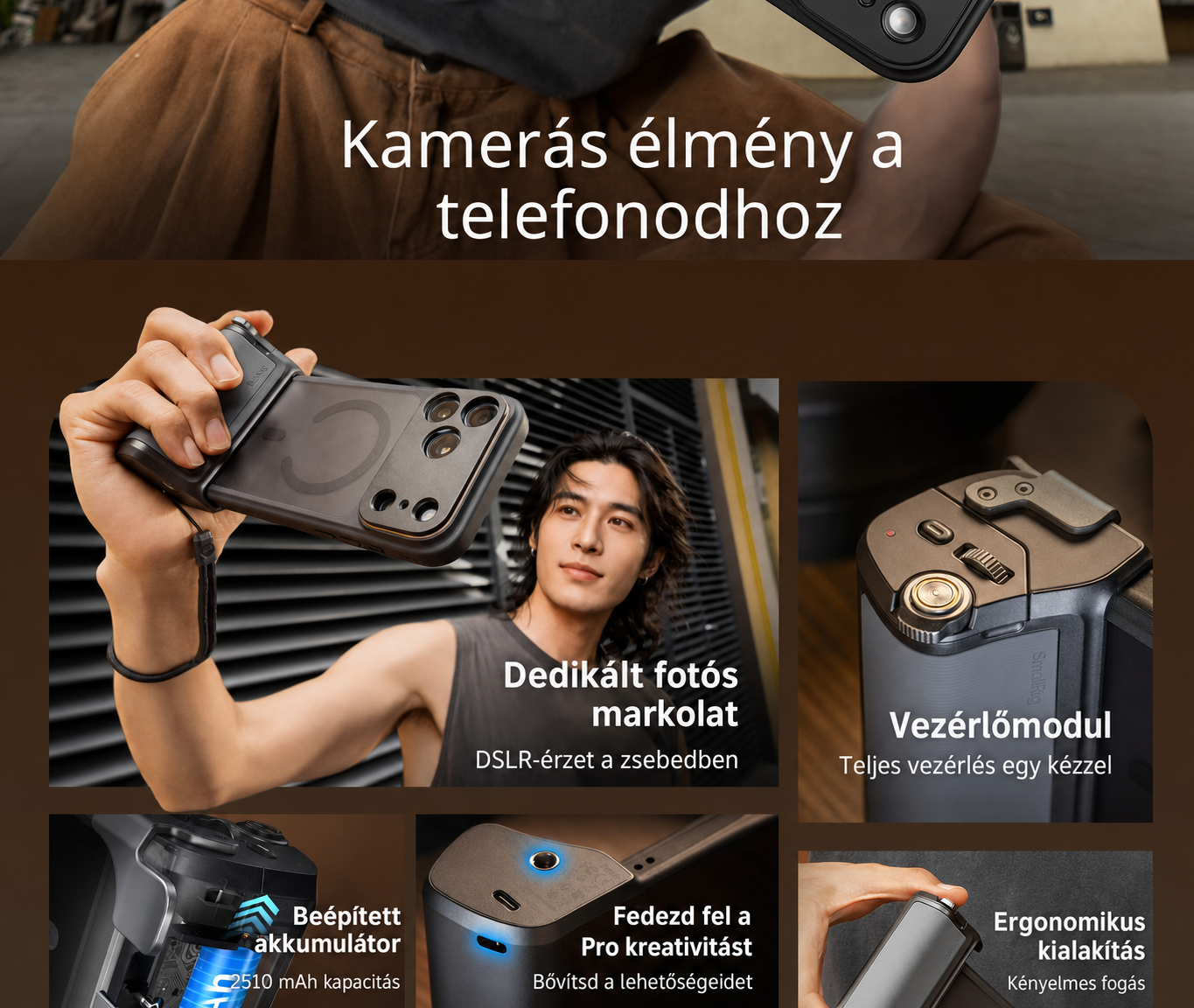 SmallRig FilMov Photography Grip Kit 5554 – magyar rész 2/15