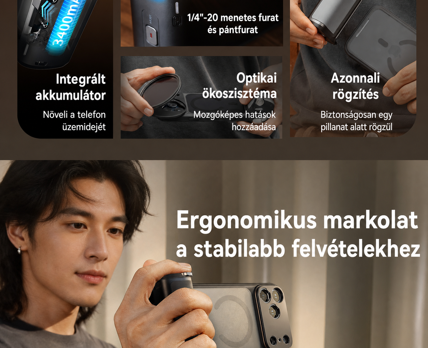 SmallRig FilMov Photography Grip Kit 5554 – magyar rész 3/15
