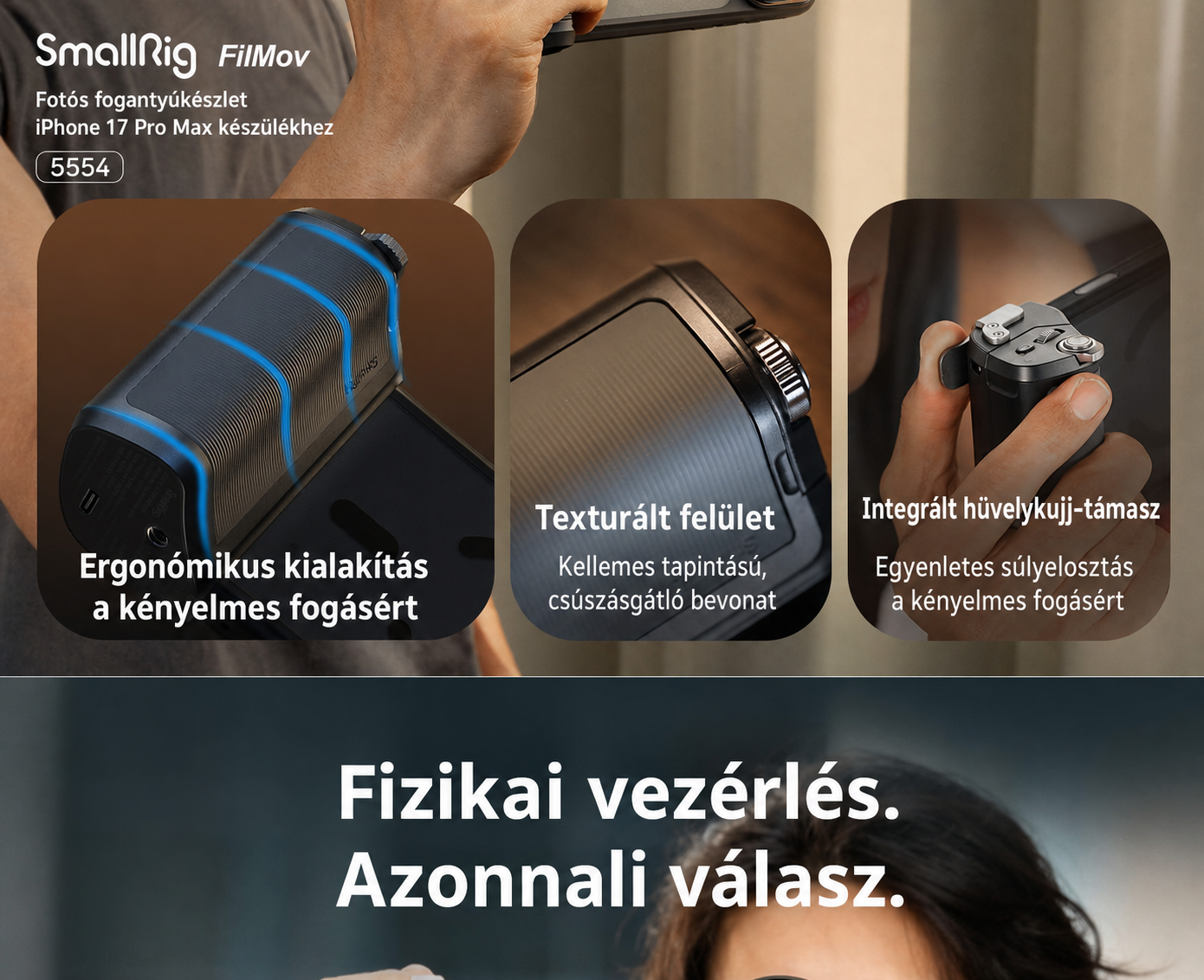 SmallRig FilMov Photography Grip Kit 5554 – magyar rész 4/15