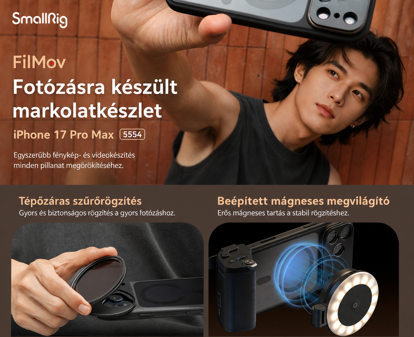 SmallRig FilMov Photography Grip Kit 5554 – magyar rész 9/15