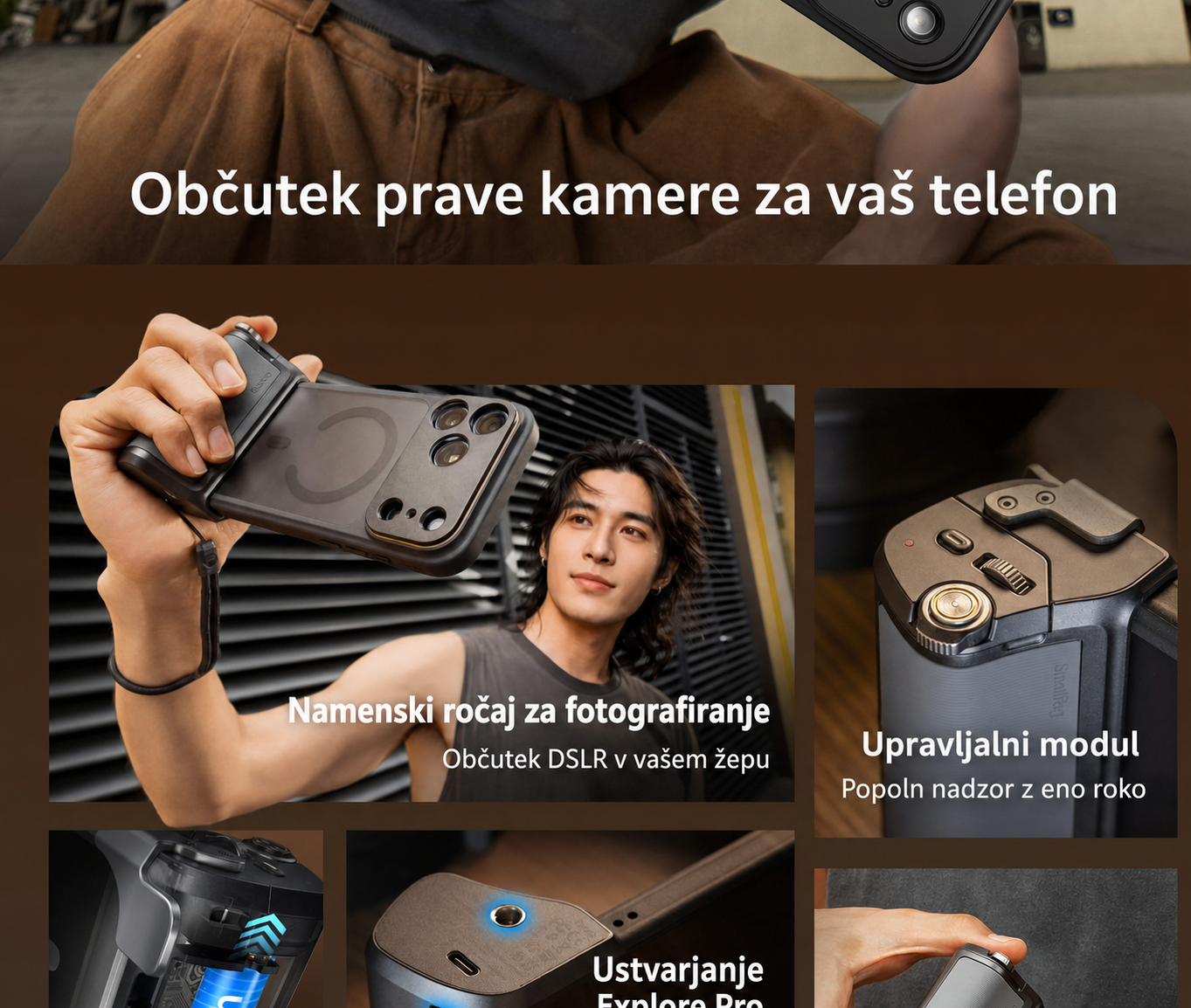 SmallRig FilMov Photography Grip Kit 5554 - slovenski del 2 od 15