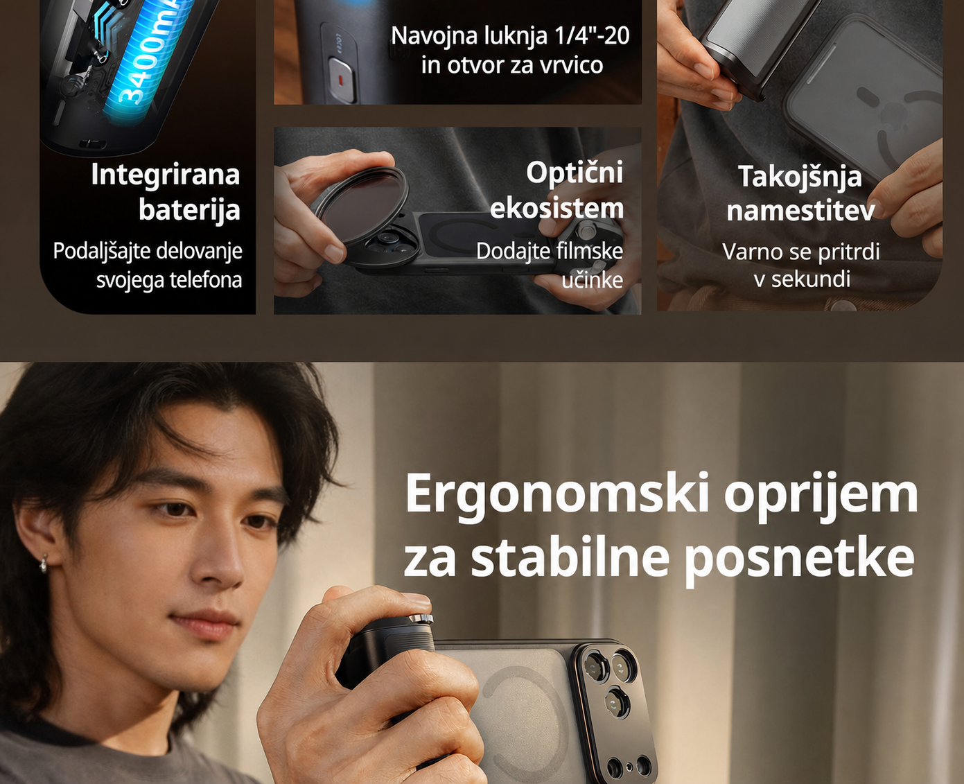 SmallRig FilMov Photography Grip Kit 5554 - slovenski del 3 od 15