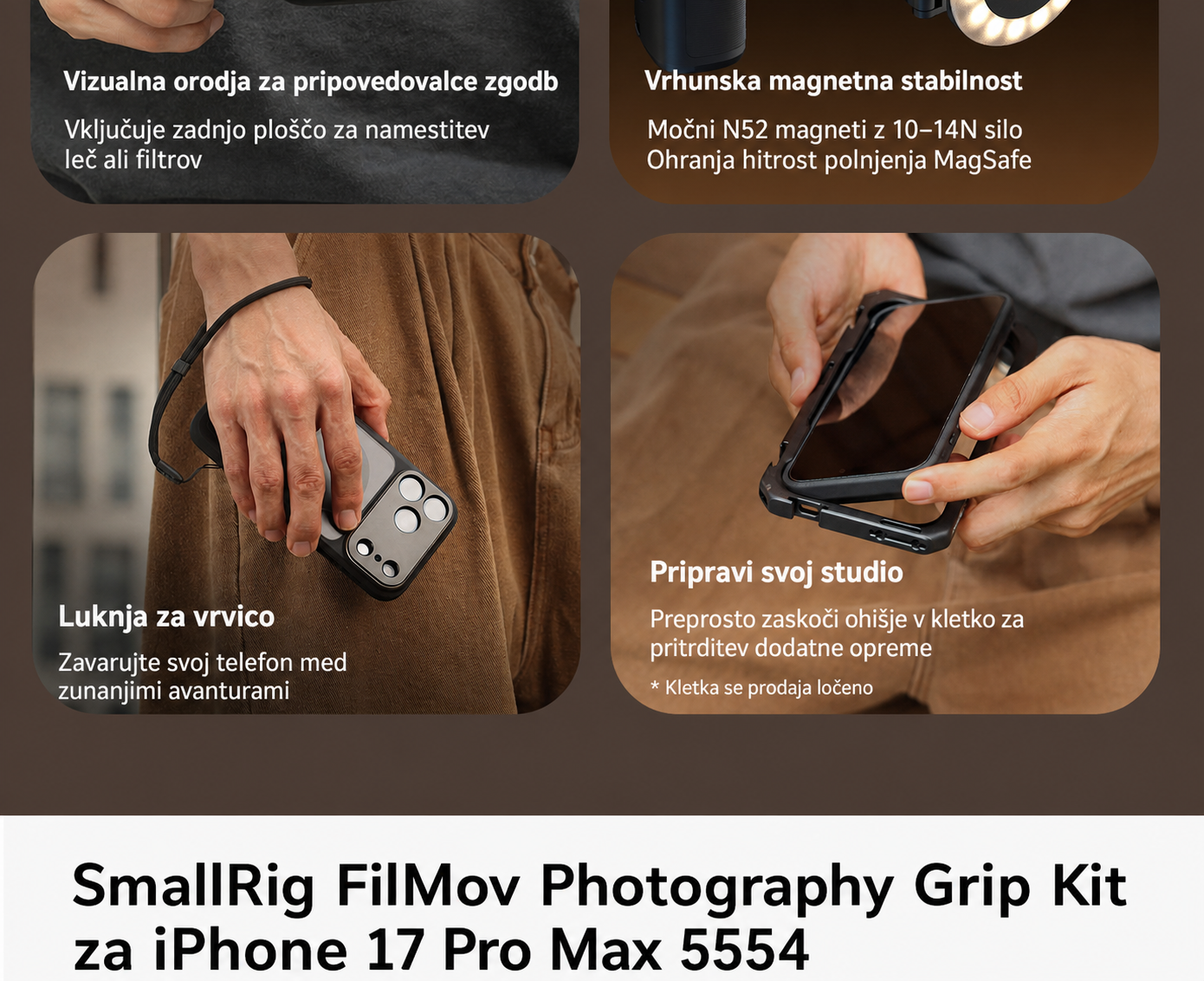 SmallRig FilMov Photography Grip Kit 5554 - slovenski del 10 od 15
