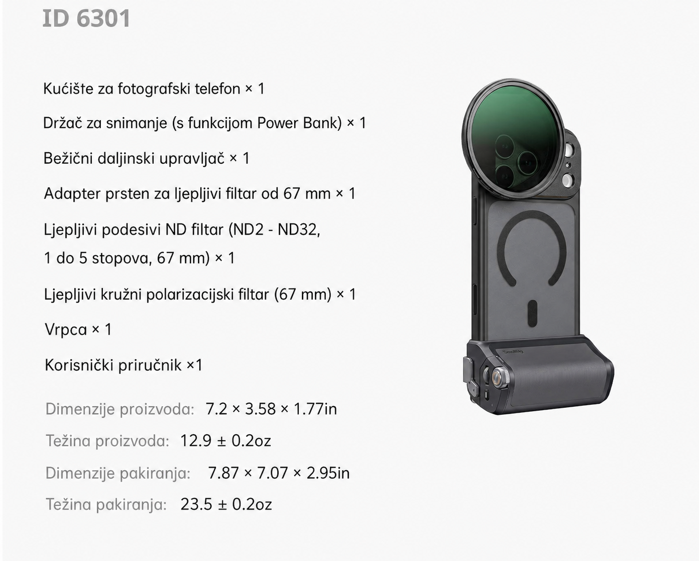 SmallRig FilMov Photography Grip Kit 5554 - hrvatski dio 15 od 15