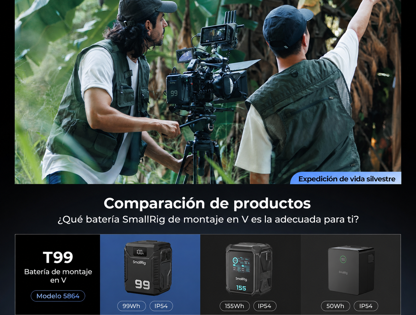 SmallRig T99 V-Mount Battery 5864 – parte en español 11 de 14
