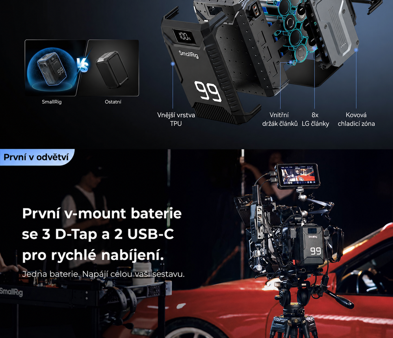 SmallRig T99 V-Mount Battery 5864 – česká část 4 z 14