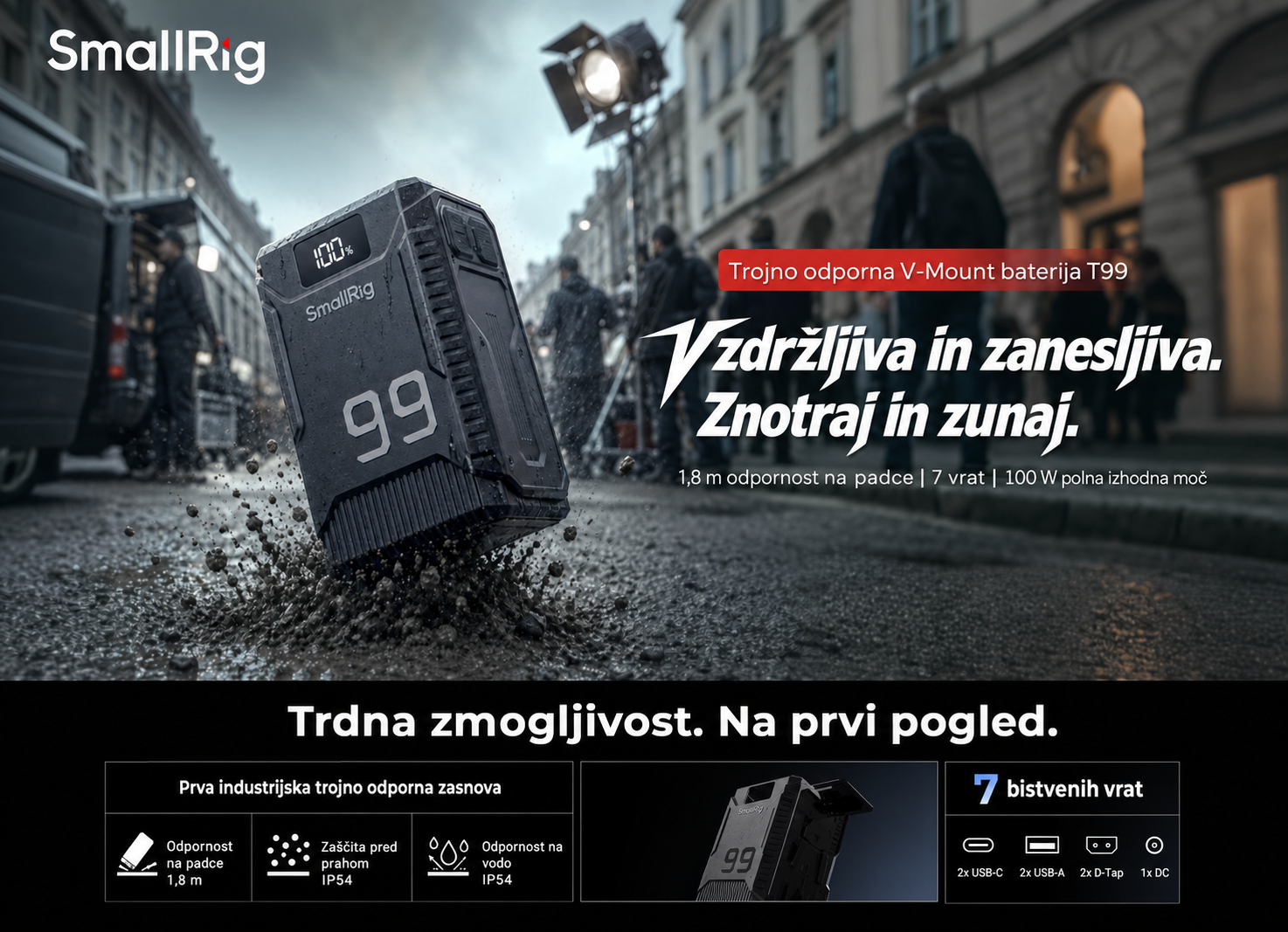 SmallRig T99 V-Mount Battery 5864 – slovenski del 1 od 14