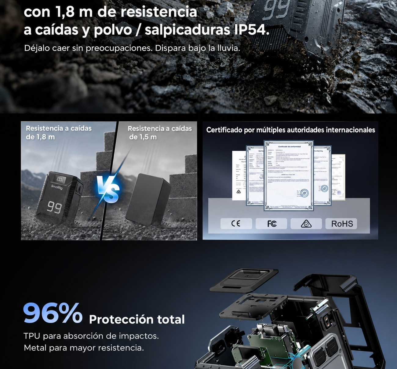 SmallRig T99 V-Mount Battery 5864 – parte en español 3 de 14