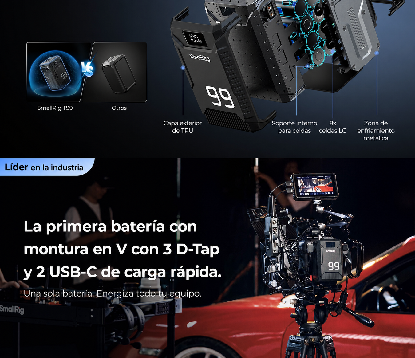 SmallRig T99 V-Mount Battery 5864 – parte en español 4 de 14