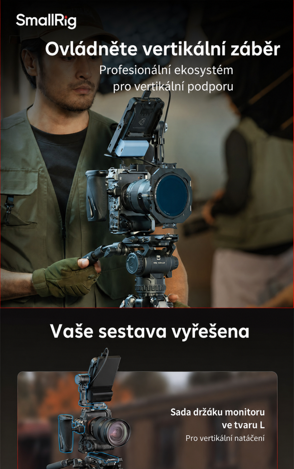SmallRig Support Kit for Vertical Shooting 6316 – česká infografika 1