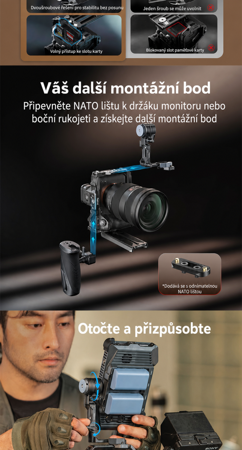 SmallRig Support Kit for Vertical Shooting 6316 – česká infografika 4