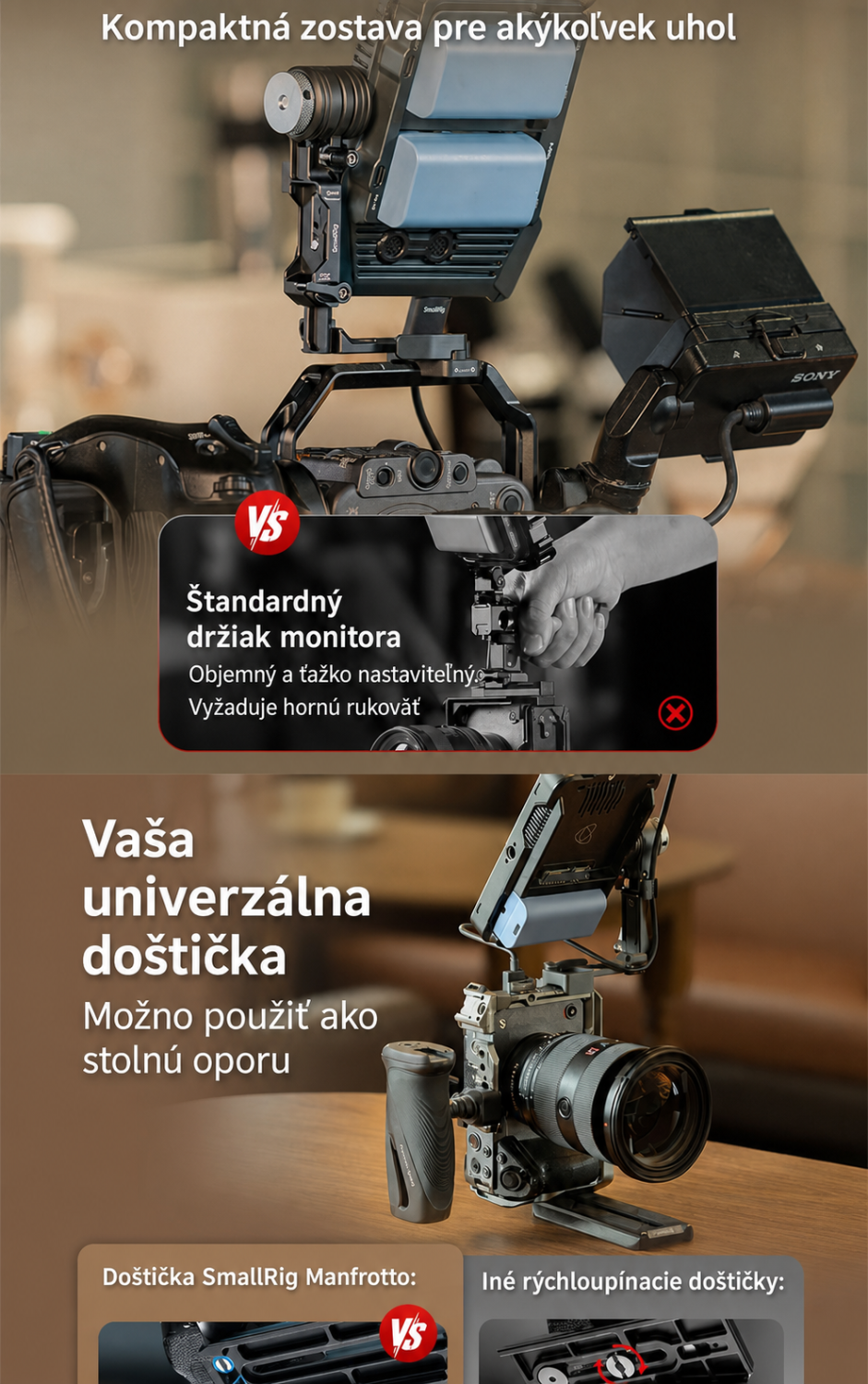 SmallRig Support Kit for Vertical Shooting 6316 – slovenská infografika 3