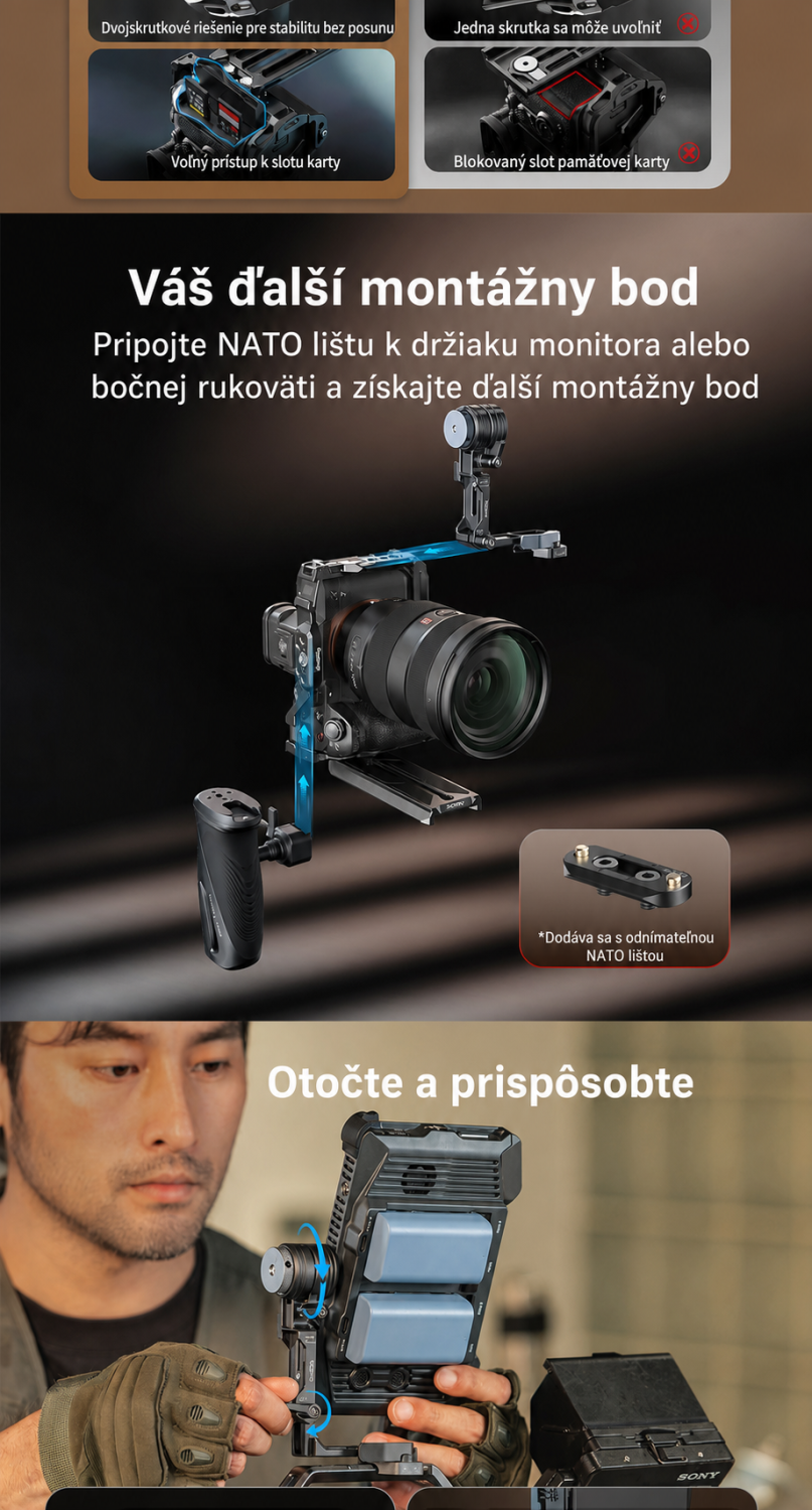 SmallRig Support Kit for Vertical Shooting 6316 – slovenská infografika 4